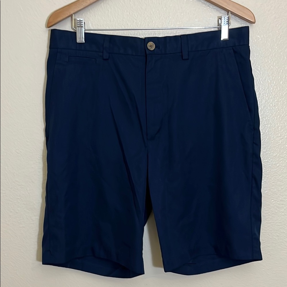 Nordstrom Navy Blue Flat Front Casual Shorts